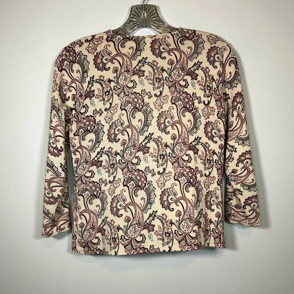 vintage paisley cardigan - Picture 2 of 3